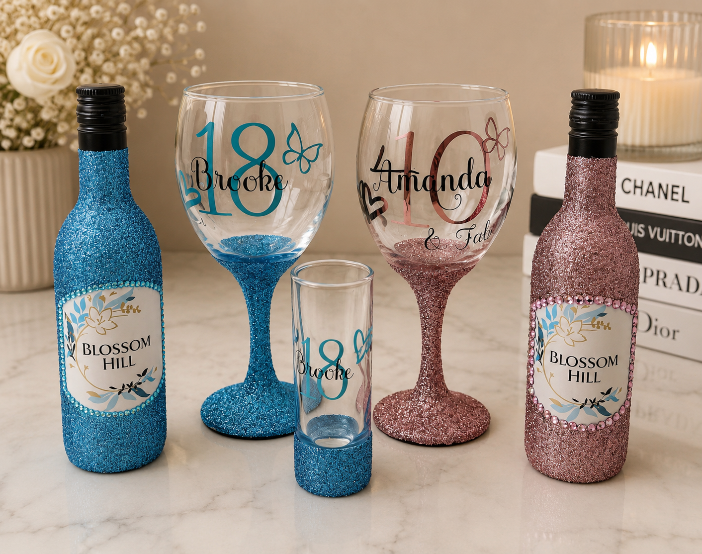 PERSONALISED WINE GLASS BUNDLE