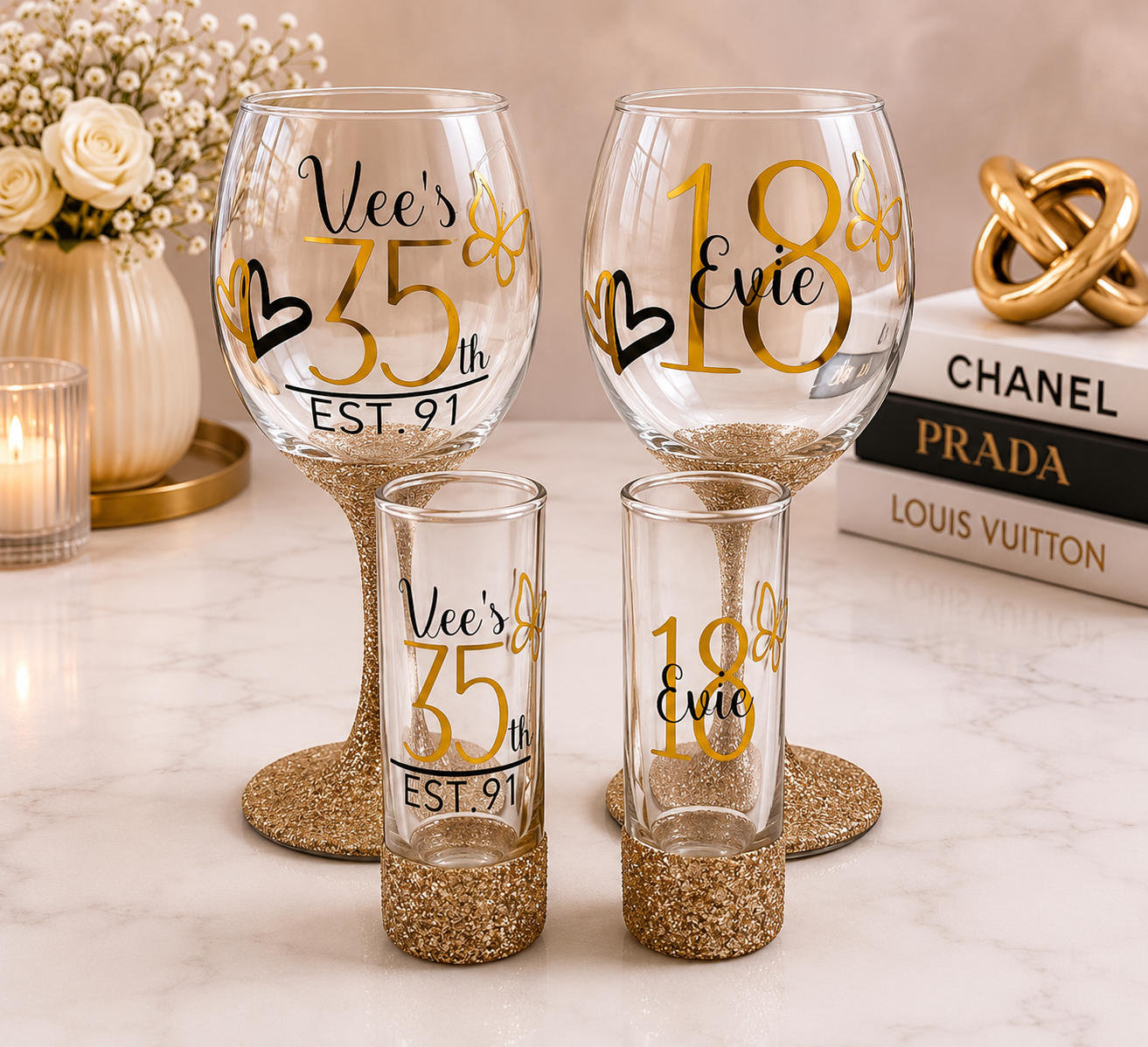 PERSONALISED WINE GLASS BUNDLE