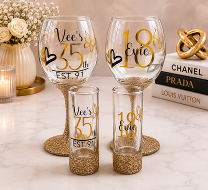 PERSONALISED WINE GLASS BUNDLE