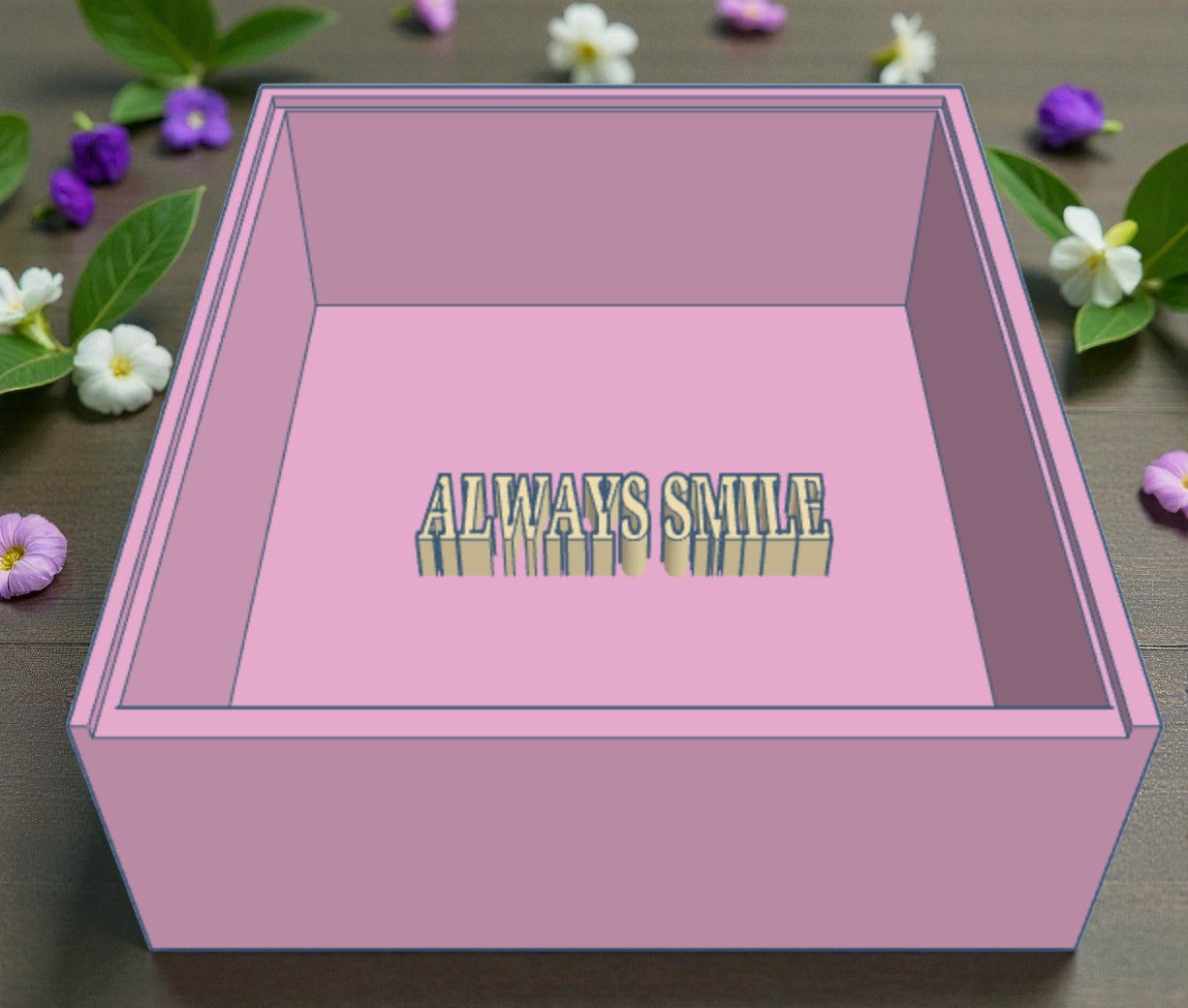 Personalised Trinket Tray with Lid – Custom Keepsake Box