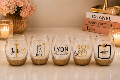 PERSONALISED WINE GLASS BUNDLE