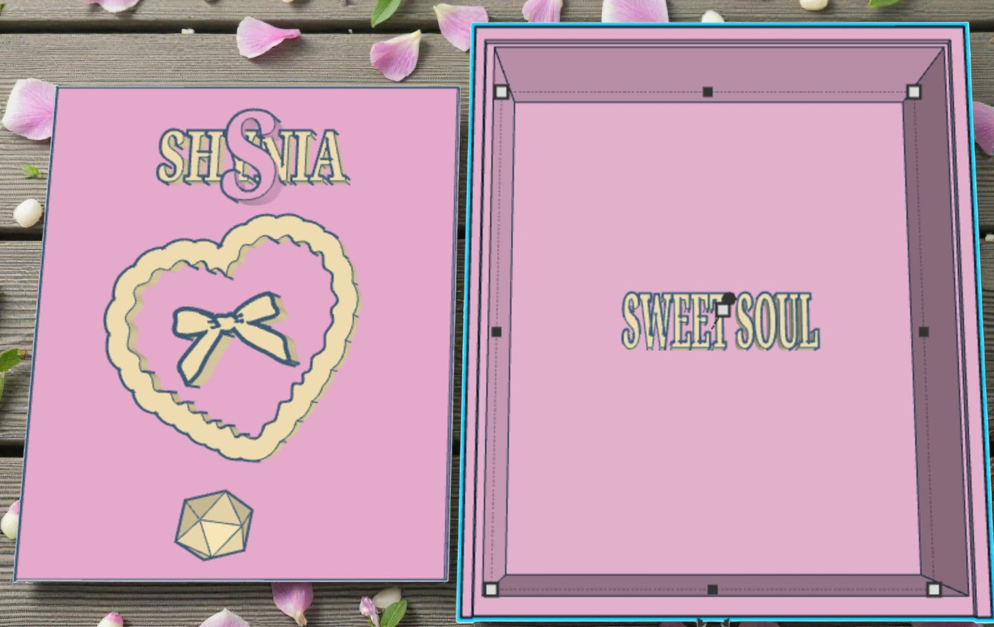 Personalised Trinket Tray with Lid – Custom Keepsake Box