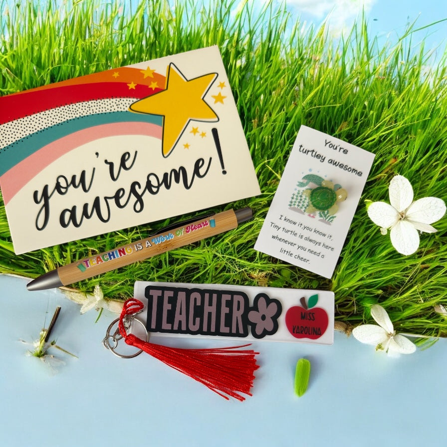 PERSONALISED TEACHER APPRECIATION GIFT BUNDLE