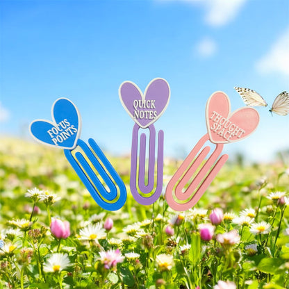3 FOR £10 | Jumbo Aesthetic 3D Paper Clips – Notes & Thoughts Stationary Collection