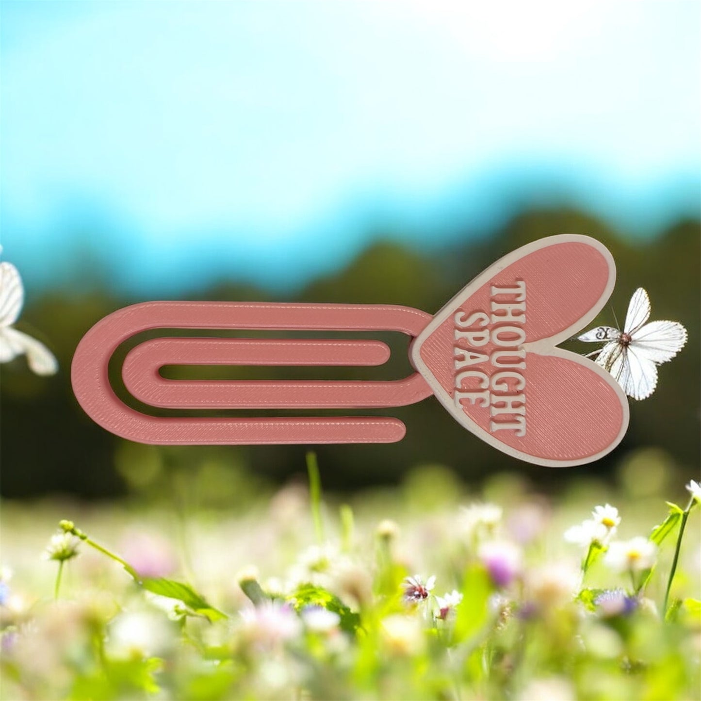 2 FOR £10 | Jumbo Aesthetic 3D Paper Clips – Notes & Thoughts Stationary Collection