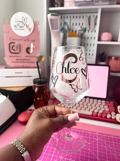 PERSONALISED Glitter Glass set | Gift set | Gift idea | Personalisation